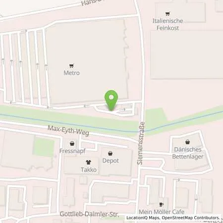 Standortübersicht der Tankstelle Supermarkt-Tankstelle GIESSEN SIEMENSSTRASSE 7 in 35440 GIESSEN