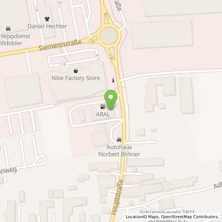 Standortübersicht der Tankstelle Aral Tankstelle in 89343 Jettingen-Scheppach