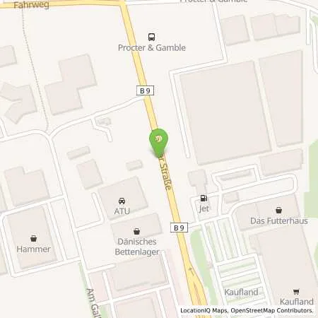 Standortübersicht der Tankstelle JET WORMS MAINZER STR. 168 in 67547 WORMS