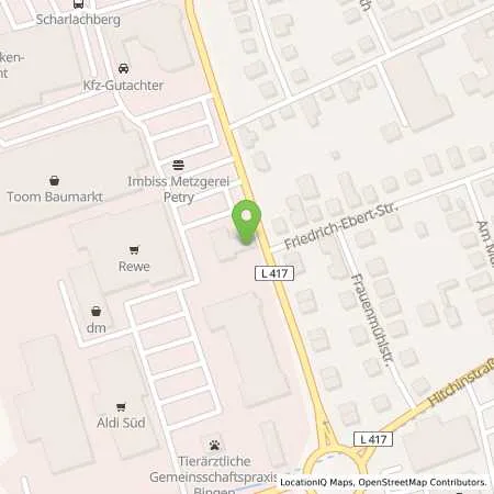 Standortübersicht der Tankstelle TotalEnergies Bingen in 55411 Bingen