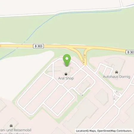 Standortübersicht der Tankstelle Aral Tankstelle in 95502 Himmelkron