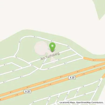 Standortübersicht der Tankstelle Aral Tankstelle in 23992 Glasin