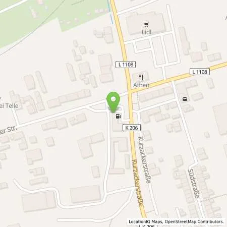 Standortübersicht der Tankstelle TotalEnergies Poessneck in 07381 Poessneck