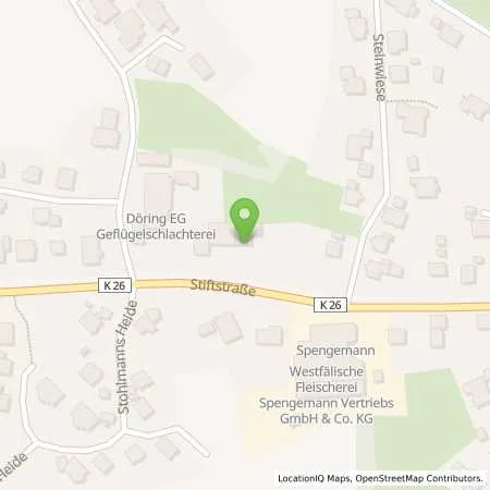 Standortübersicht der Tankstelle Horstmann in 32278 Kirchlengern