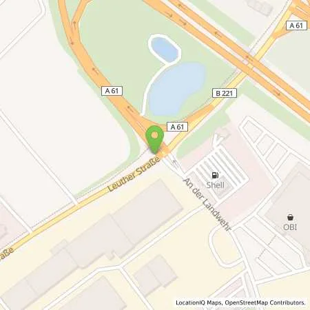 Standortübersicht der Tankstelle Shell Nettetal Leuther Str. 38 in 41334 Nettetal