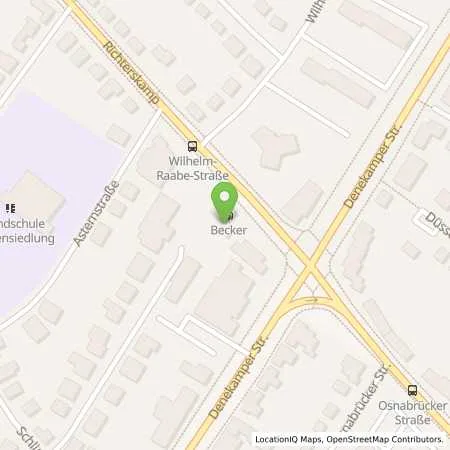 Standortübersicht der Tankstelle Tankstelle Becker in 48527 Nordhorn