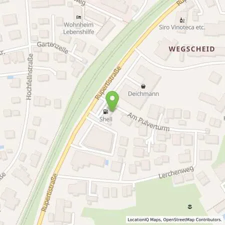 Standortübersicht der Tankstelle Shell Traunstein Rupertistr. 36 in 83278 Traunstein