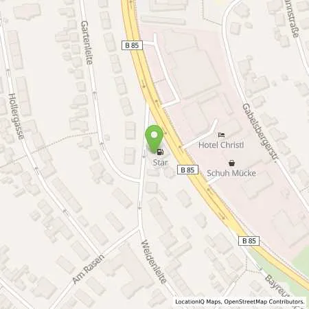 Standortübersicht der Tankstelle BFT- TANKSTELLE in 95326 Kulmbach