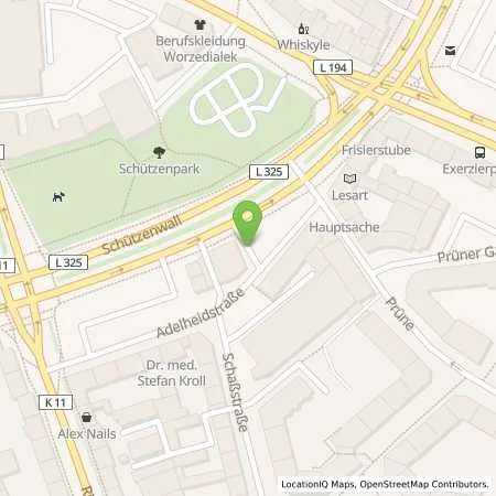 Standortübersicht der Tankstelle Shell Kiel Adelheidstr. 15 in 24103 Kiel