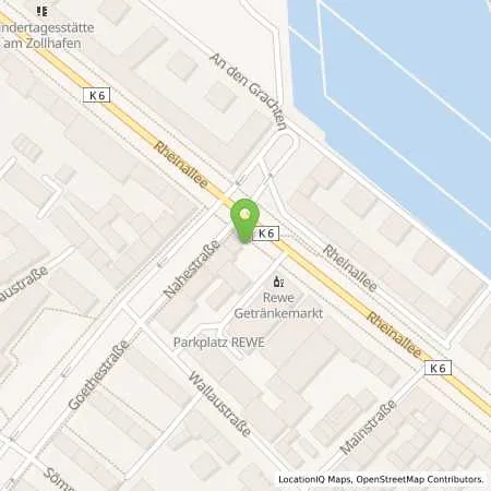 Standortübersicht der Tankstelle bft-Tankstelle in 55118 Mainz