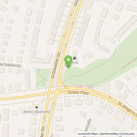 Standortübersicht der Tankstelle Aral Tankstelle in 81545 München