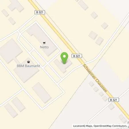 Standortübersicht der Tankstelle TotalEnergies Parchim in 19370 Parchim