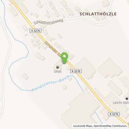 Standortübersicht der Tankstelle Shell Waldstetten Gmuender Str. 83 in 73550 Waldstetten