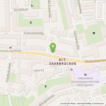 Standortübersicht der Benzin-Super-Diesel Tankstelle: Tankcenter Saarbruecken in 66117, Saarbruecken