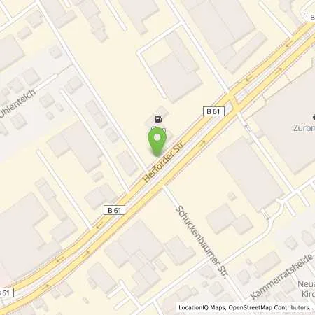 Standortübersicht der Tankstelle Elan Bielefeld in 33609 Bielefeld