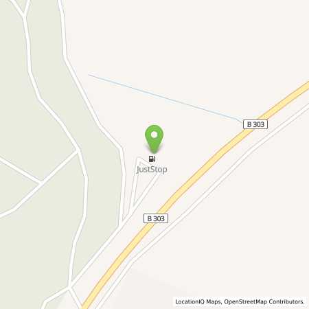Standortübersicht der Benzin-Super-Diesel Tankstelle: Just-Stop in 97496, Burgpreppach