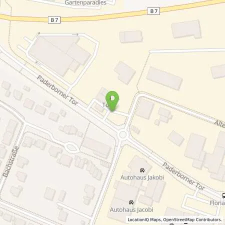 Standortübersicht der Tankstelle TotalEnergies Warburg in 34414 Warburg