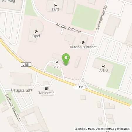 Standortübersicht der Tankstelle Elan Eisleben in 06295 Eisleben