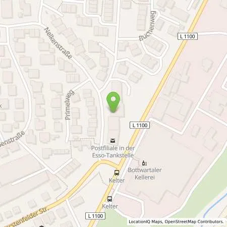 Standortübersicht der Tankstelle Esso Tankstelle in 71723 GROSSBOTTWAR
