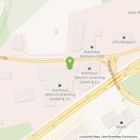 Standortübersicht der Tankstelle Autohaus Hch. Gramling GmbH & Co.KG in 74821 Mosbach (Neckarelz)
