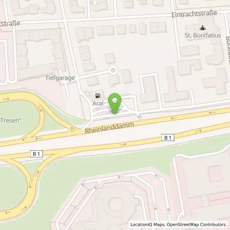 Standortübersicht der Tankstelle Aral Tankstelle in 44139 Dortmund