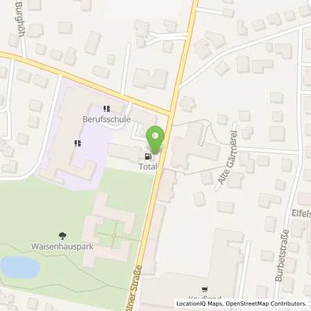 Standortübersicht der Tankstelle TOTAL BITBURG in 54634 BITBURG