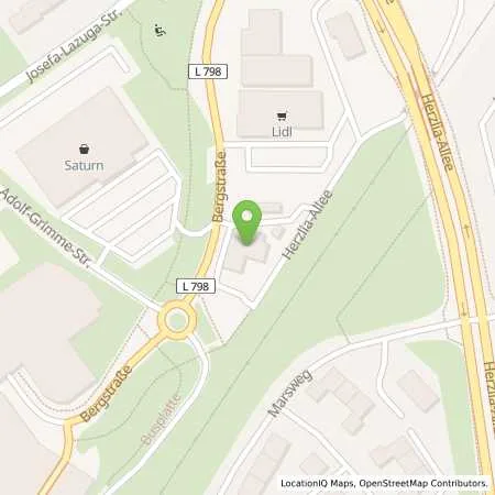 Standortübersicht der Tankstelle Sb Marl Bergstraße 231 in 45770 Marl