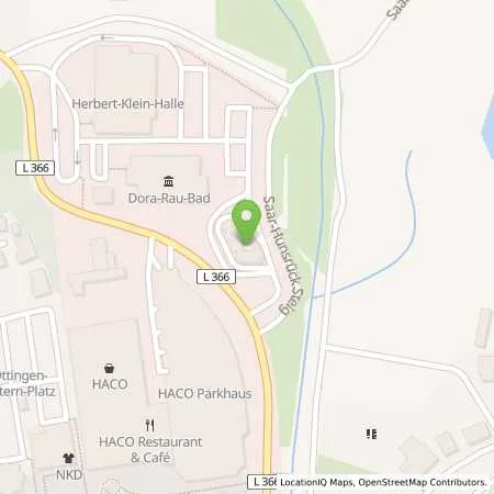 Standortübersicht der Tankstelle HACO CENTER in 66687 Wadern