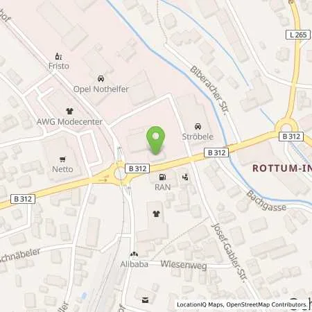 Standortübersicht der Tankstelle tankpoint Ochsenhausen in 88416 Ochsenhausen