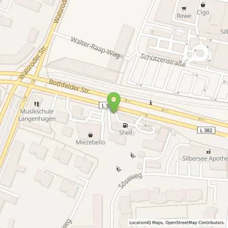 Standortübersicht der Tankstelle Shell Langenhagen Bothfelder Str. 15 in 30851 Langenhagen