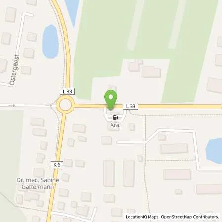 Standortübersicht der Tankstelle Aral Tankstelle in 25826 St Peter (Ording)