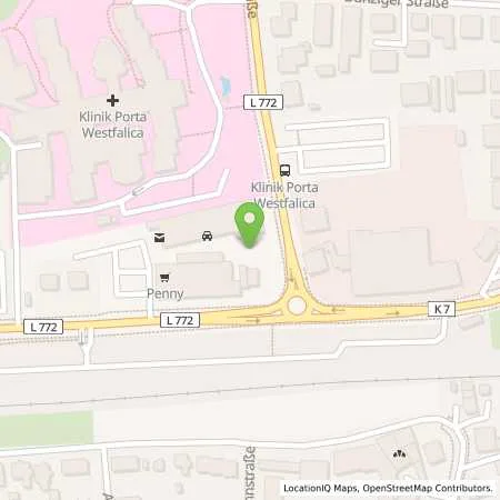 Standortübersicht der Tankstelle Shell Bad Oeynhausen Steinstr. 67 in 32547 Bad Oeynhausen