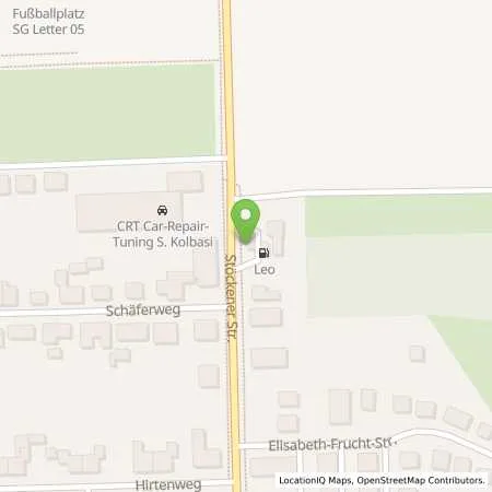 Standortübersicht der Tankstelle LEO Seelze in 30926 Seelze