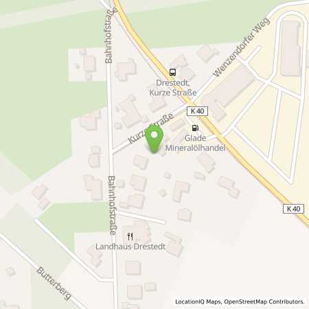 Standortübersicht der Benzin-Super-Diesel Tankstelle: Glade in 21279, Drestedt