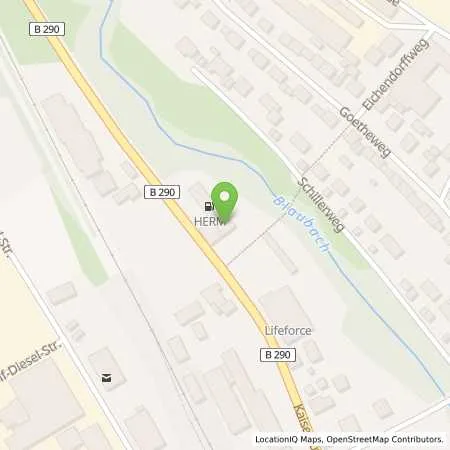 Standortübersicht der Tankstelle Blaufelden in 74572 Blaufelden