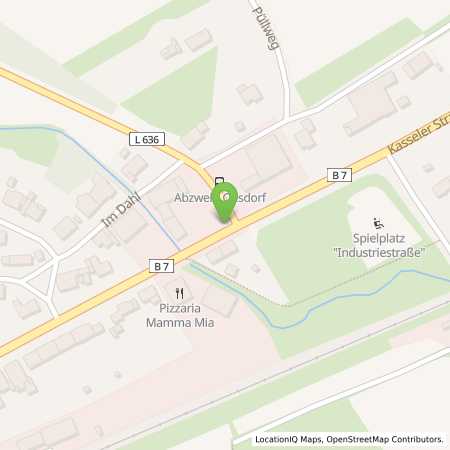 Standortübersicht der Benzin-Super-Diesel Tankstelle: Tankzentrum Westheim in 34431, Marsberg-Westheim
