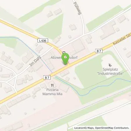 Standortübersicht der Tankstelle Tankzentrum Westheim in 34431 Marsberg (Westheim)