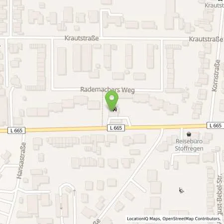 Standortübersicht der Tankstelle Unna in 59425 Unna