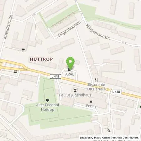 Standortübersicht der Tankstelle Aral Tankstelle in 45138 Essen