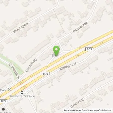 Standortübersicht der Tankstelle Shell Luebeck Borstelweg 21 in 23569 Luebeck