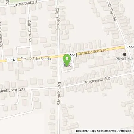 Standortübersicht der Tankstelle Esso Tankstelle in 67454 HASSLOCH