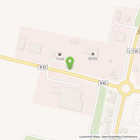 Standortübersicht der Tankstelle TotalEnergies Tiefenort in 36469 Bad Salzungen