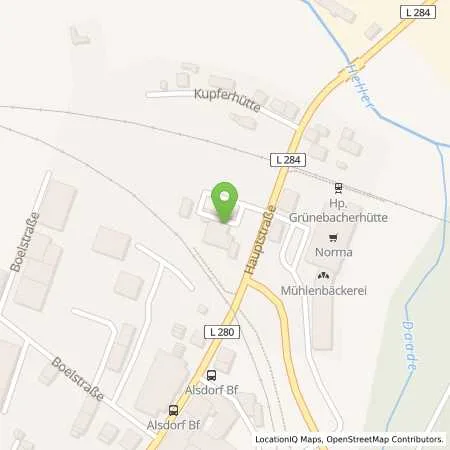 Standortübersicht der Tankstelle BELL Oil in 57518 Alsdorf