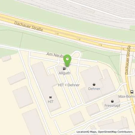 Standortübersicht der Tankstelle ALLGUTH GmbH c/o Mehmet Catan in 80997 München