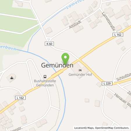 Standortübersicht der Benzin-Super-Diesel Tankstelle: OIL! Tankstelle Gemünden in 55490, Gemünden