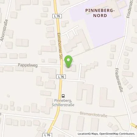 Standortübersicht der Tankstelle Aral Tankstelle in 25421 Pinneberg