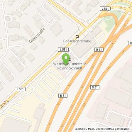 Standortübersicht der Tankstelle Roland Schmidt in 48163 Münster
