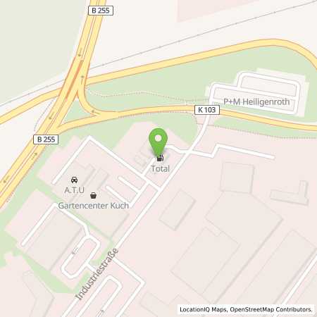 Standortübersicht der Benzin-Super-Diesel Tankstelle: TotalEnergies Truckstop Heiligenroth in 56412, Heiligenroth