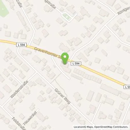 Standortübersicht der Tankstelle TotalEnergies Ibbenbueren in 49477 Ibbenbueren