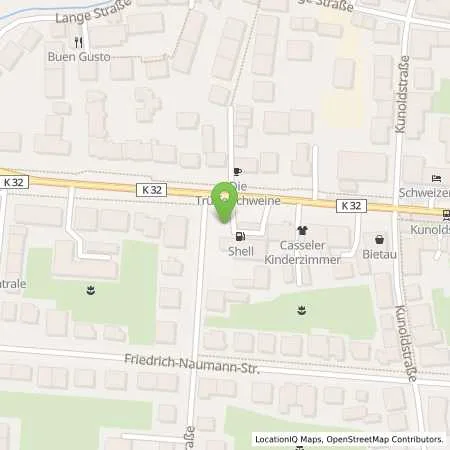 Standortübersicht der Tankstelle Shell Kassel Wilhelmshoeher Allee 295 in 34131 Kassel